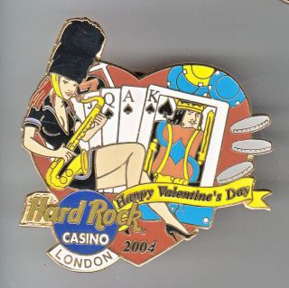 Hard Rock Cafe Pin: London Casino 2004 Valentine 