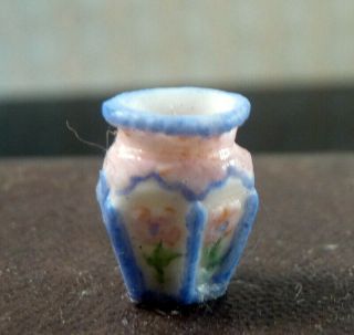 Vintage Artist Made Roseville Vase 1:12 Dollhouse Miniature