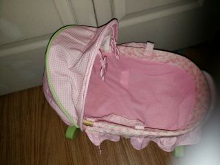 Fisher Price Little Mommy Doll Set 2 in 1 Rocking Bassinet Baby Cradle 2