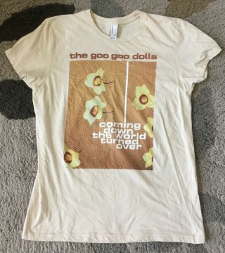 Goo Goo Dolls Coming Down The World Turned Over Concert T - Shirt Womens 2xl