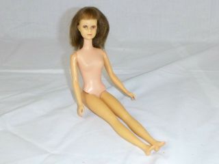 Vtg 1966 Mattel Brunette Straight Leg Francie Doll 1140 Barbie Cousin
