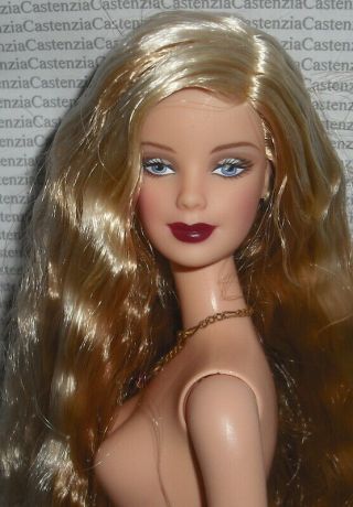Nude Barbie James Bond 007 Long Blonde Blue Eyes Mackie Doll For Ooak (cc)