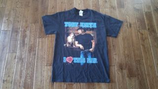 Toby Keith I Love This Bar 2003 T - Shirt Men 