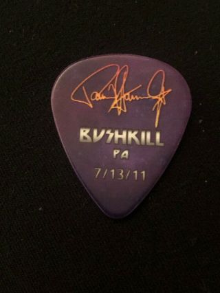 KISS Hottest Show Earth Tour Guitar Pick Paul Stanley Signed Walker MN 7/15/11 3