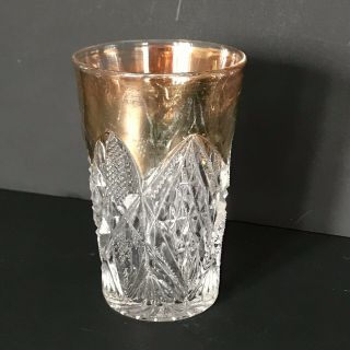 Antique Eapg Us Glass Pennsylvania Juice Glass 3 1/2 Inch Balder Kamoni 1897