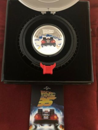 Back To The Future 35th Anniversary Limited Edition 2020 1oz Silver Proof.