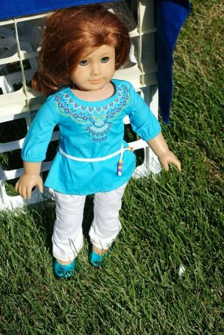 Pleasant Co.  American Girl Doll 18” Auburn Hair Blue Eyes $20