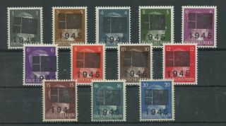 Germany Reich Occupation Local ??? Overprint Mnh Stamps Cancelled 1945 4