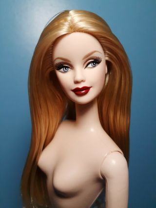 Mattel 2009 Russia Barbie Doll Mackie Face Blonde Pale Nude Great For Ooak