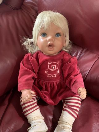 22” Pat Secrist 1993 Large Toddler Girl Doll Gpy - 93 Blonde Hair Soft Body