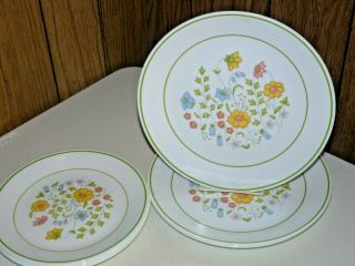 Guc Corelle By Corning Meadow Replacement Dish Plate Salad Floral Yellow Orange
