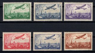 Pp134163/ France Airmail / Y&t 8 / 13 Mh Complete Set Cv 187 $