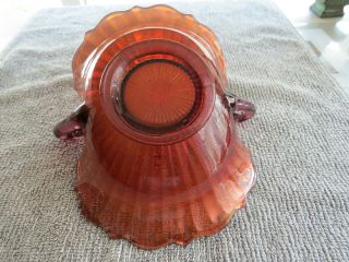 Antique Iridescent Carnival Glass Candy Dish with Ribbed Pattern 2