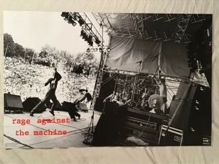 Rage Against The Machine 1995 Poster Funky Live Stage Shot Ratm