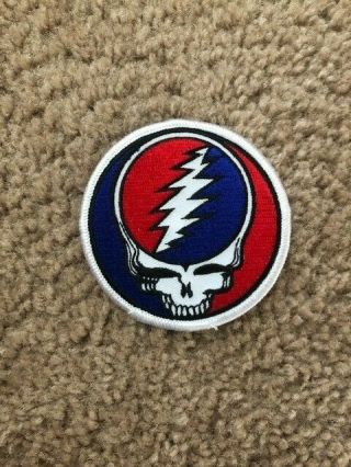 Grateful Dead Steal Your Face Syr 3 " Round Patch Iron On