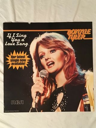 Bonnie Tyler 1978 Promo Poster If I Sing You A Love Song