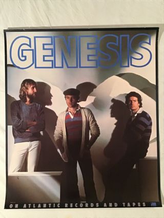 Genesis 1982 Promo Poster Atlantic Records Phil Collins.