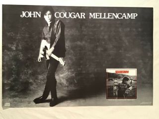 John Cougar Mellencamp 1986 Promo Poster Scarecrow
