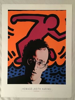 Homage To Keith Haring ‘95 Poster Alan Bortman Slightly Heavy Stock Image Source