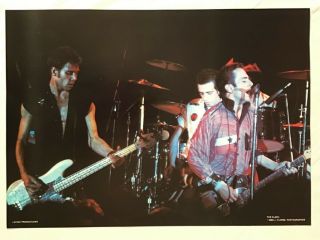 The Clash 1980 Poster Latino Productions Live Stage Shot Joe Strummer Mick Jones