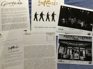 Genesis Press Releases 1980 Duke 1981 1991 And Assorted Kit Material Poster
