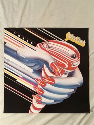 Judas Priest 1986 Promo Poster Turbo Cbs Records