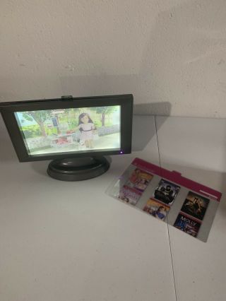 AMERICAN GIRL Music & Movies entertainment center set TV DVD Karaoke Microphone 2