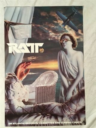 Ratt 1988 Promo Poster Atlantic Records