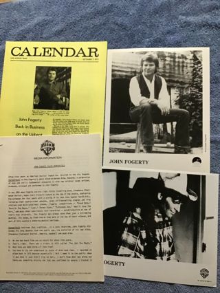 John Fogerty 1985 Press Kit & Material Creedence Clearwater Revival Poster