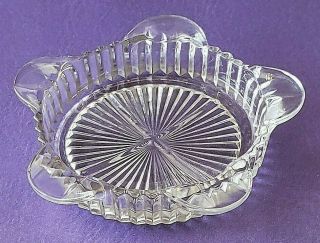 Vintage Anchor Hocking Queen Mary Clear Glass Ashtray