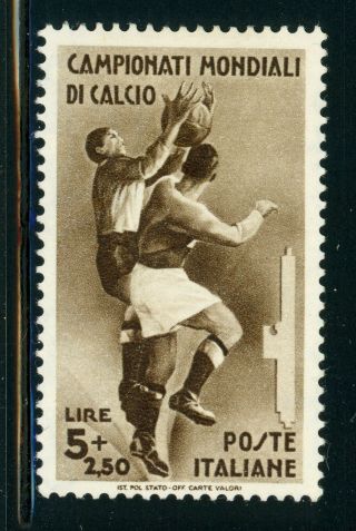 Italy Mh Selections: Scott 328 5l,  2.  50 2nd World Soccer Championship 1934 Cv$95