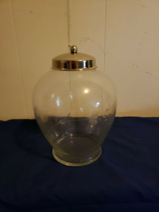 Princess House Crystal Apothecary Cookie Candy Jar With Lid 9in