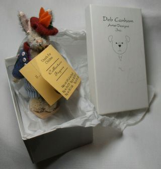 Deb Canham Handmade Rabbit Figure " Tulip " Limited Ed.  - Box.  1998