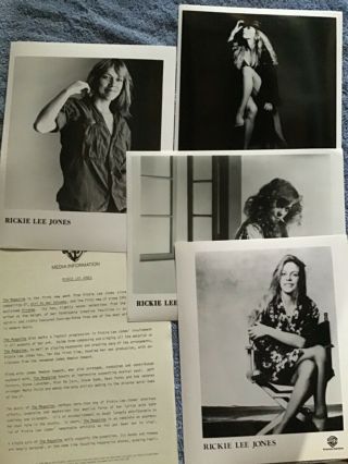 Rickie Lee Jones 1984 Press Release Four Photos Kit Poster