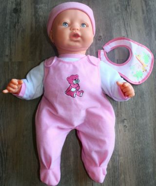 Baby Doll 17 In.  Girl Doll Interactive Cries Real Tears,  Crying Sound,  Talks
