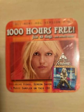 Vintage Britney Spears 1000 Hours Aol Disc Cd