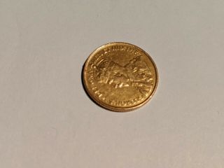 1912 Canada Five Dollars ($5) Gold Coin.  See Notes & Photo Re Rim Damage.