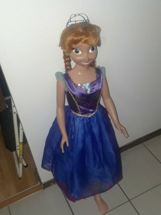 Disney Life Size Frozen Doll - 2014 Anna 36 " - Guc