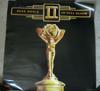 Vintage 1977 Rose Royce Ii In Full Bloom Whitfield Records Promo Poster Soul R&b
