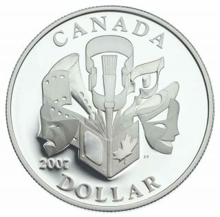Celebration Of The Arts - 2007 Canada Special Edition Proof Silver Dollar
