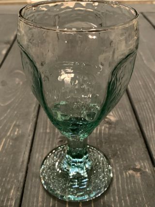 Vintage Libbey Rock Sharp Goblet Orchard Fruit Water Glass