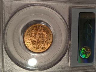 1913 Canada Five Dollars ($5) Gold Coin PCGS MS 63 luster & detail 3