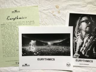 Eurythmics 1989 Canadian Press Kit Two Photos Poster