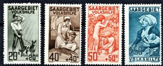 Germany - Saargebiet 1926 Relief Fund - Full Set - Never Hinged