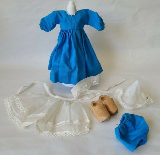 Vintage 1950s Vogue Ginny Doll Play Time Dutch Dress Outfit MINTY - 7 pc Set 3