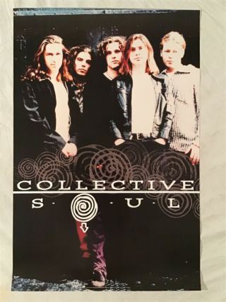 Collective Soul 1995 Promo Poster The World I Know Atlantic Records