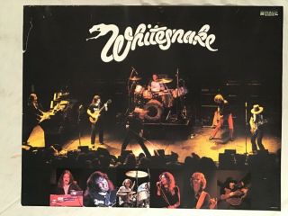 Whitesnake 1981 Promo Poster Live Stage Shot Mirage Records