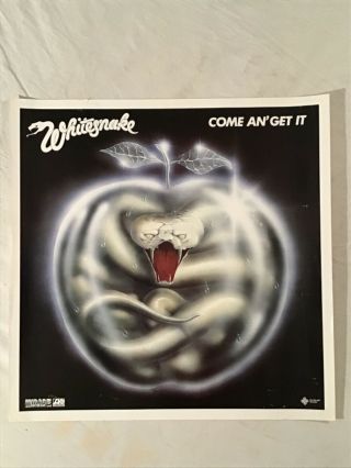 Whitesnake 1981 Promo Poster Come An’ Get It