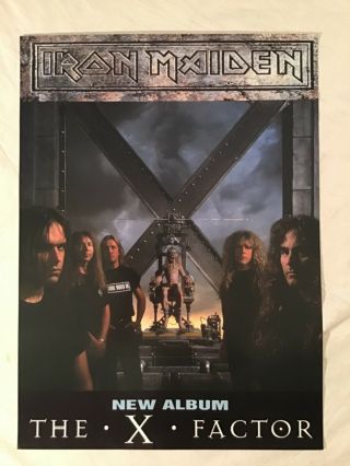Iron Maiden 1995 Promo Poster The X Factor