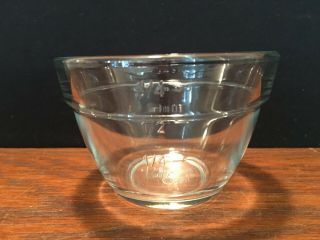The Pampered Chef Clear Glass Measuring Cup Prep Bowl 3/4 Cup 175 Ml